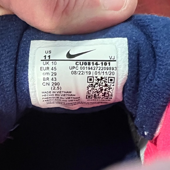 Nike Air Max 90 Flyease Hyper Pink/Deep Royal Blue - Picture 7 of 8